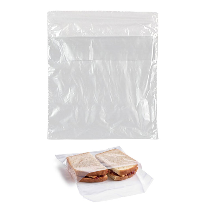 400 Pc Fold Top Sandwich Bags Poly Snacks School Lunch Travel Camp Storage New !