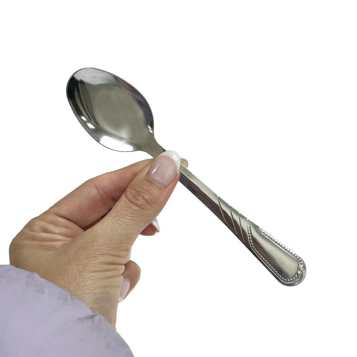 24 Pc Teaspoon Stainless Steel Coffee Tea Spoons Cutlery Silverware Set Kitchen
