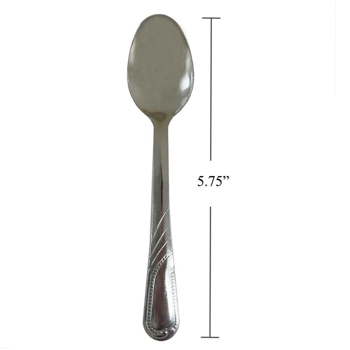 24 Pc Teaspoon Stainless Steel Coffee Tea Spoons Cutlery Silverware Set Kitchen