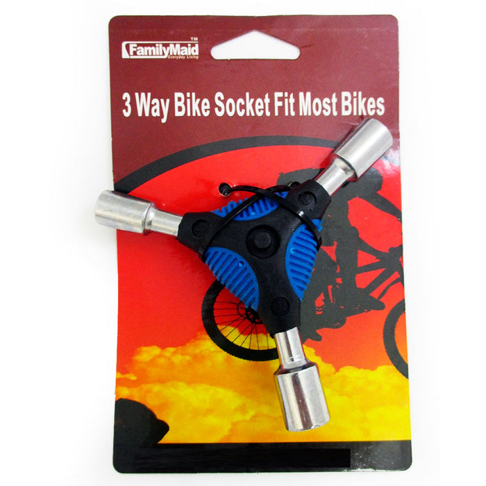 Bicycle Bike 3Way Y Handle Hex Socket Wrench Trigeminal Repair Tool 8mm 9mm 10mm