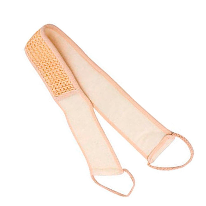 1 Bath Scrubber Loofah Shower Sponge Exfoliating Body Scrubber Brush Spa Beige!!