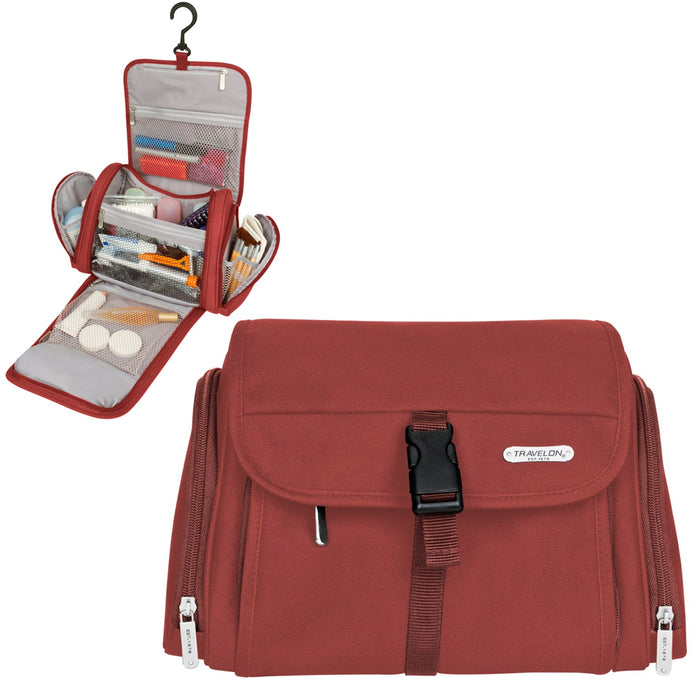Travelon Hanging Toiletry Bag Makeup Travel Cosmetic Mens Womens Organizer Case