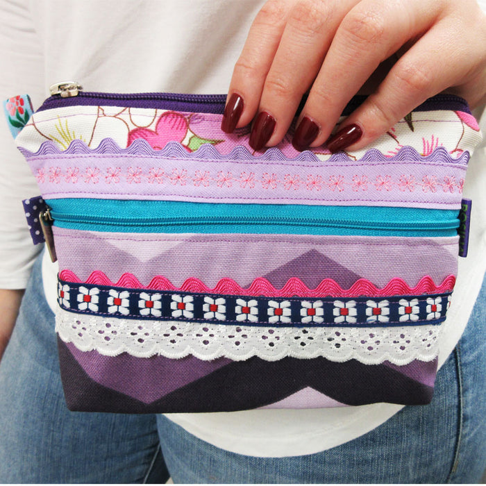 Handmade Purse Fabric Cosmetic Bag Makeup Organizer Travel Case Pouch Toiletry