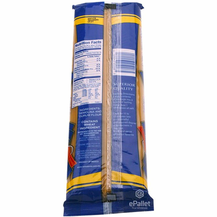 2 Pk 100% Durum Wheat Traditional Italian Spaghetti Pasta Noodles Carbonara 16oz