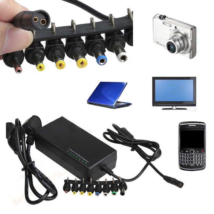 Universal AC DC Adapter Switching Power Supply Laptop PC Charger Input 110-240 V
