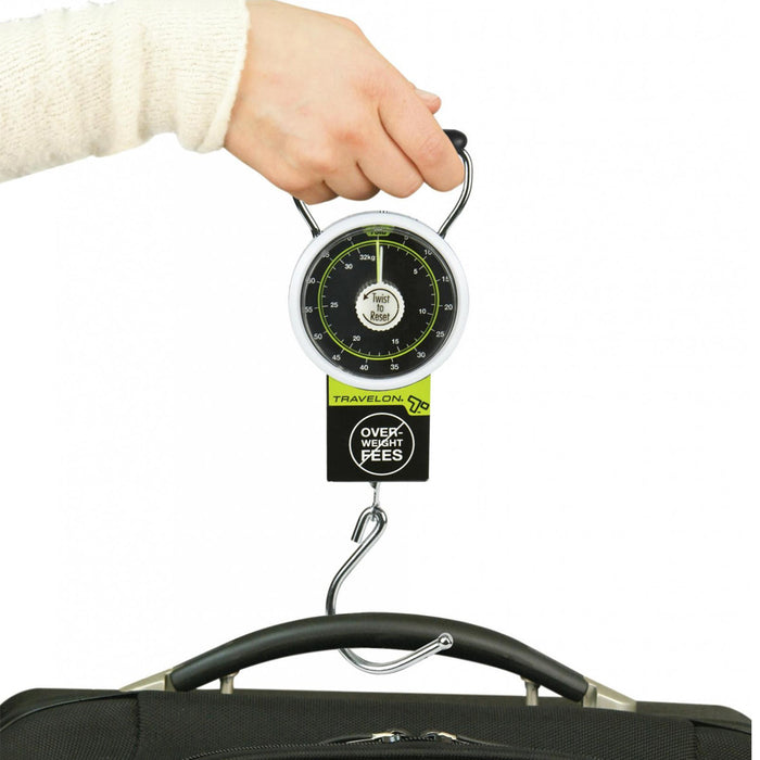 2 Pack Travelon Luggage Scale Stop and Lock Tape Measure 75 LB Travel Weight