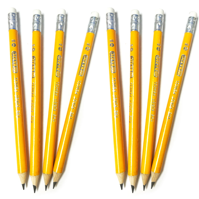 8 PC Premium Jumbo Yellow Pencils The First Wooden School Supplies Arts Crafts