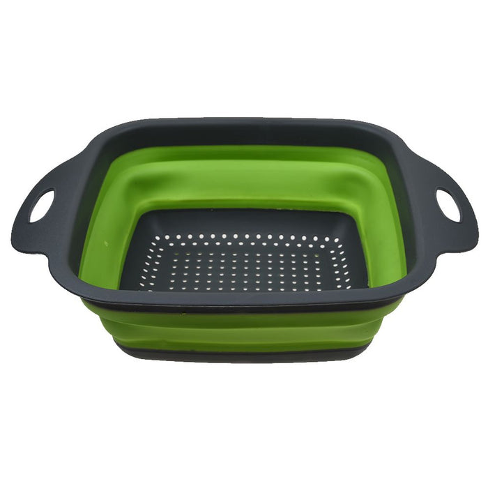 2 Pc Collapsible Kitchen Strainer Colander Folding Wash Pasta Straining Kitchen
