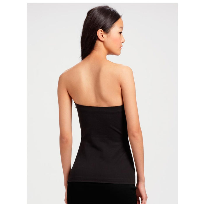 2 Pc Tube Top Bandeau Strapless Tight Fitted Club Body Con Seamless White Black