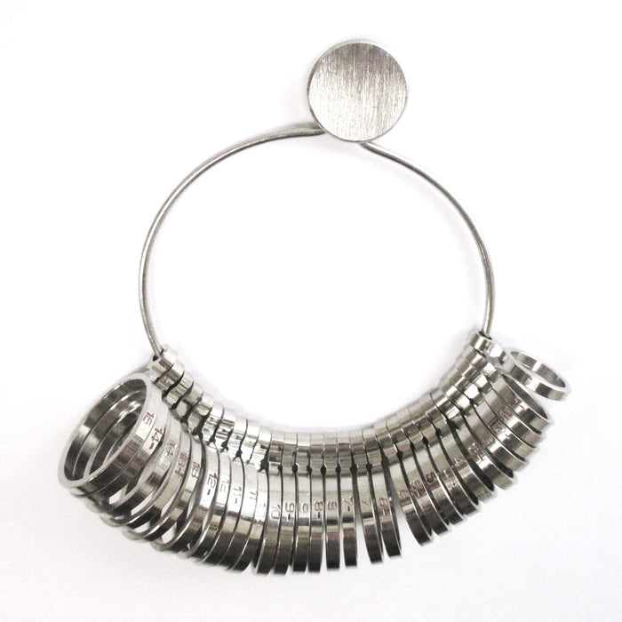 Ring Sizer Finger Sizing Jewelry Nickel Measure Rings Gauge Tool Size 1 To 15