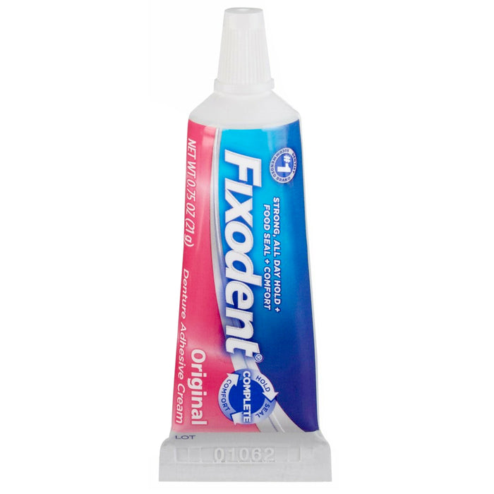 4 Pk Fixodent Original Complete Denture Adhesive Cream Strong Hold Seal Comfort
