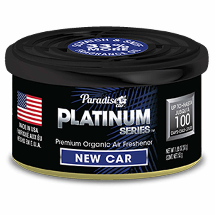 4 Paradise Platinum Organic Air Freshener Fiber Can Long Lasting Scent New Car