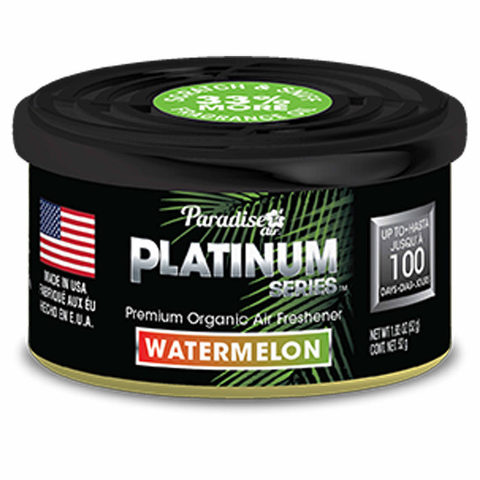 2 Pc Paradise Platinum Organic Air Freshener Fiber Can Lasting Scent Watermelon