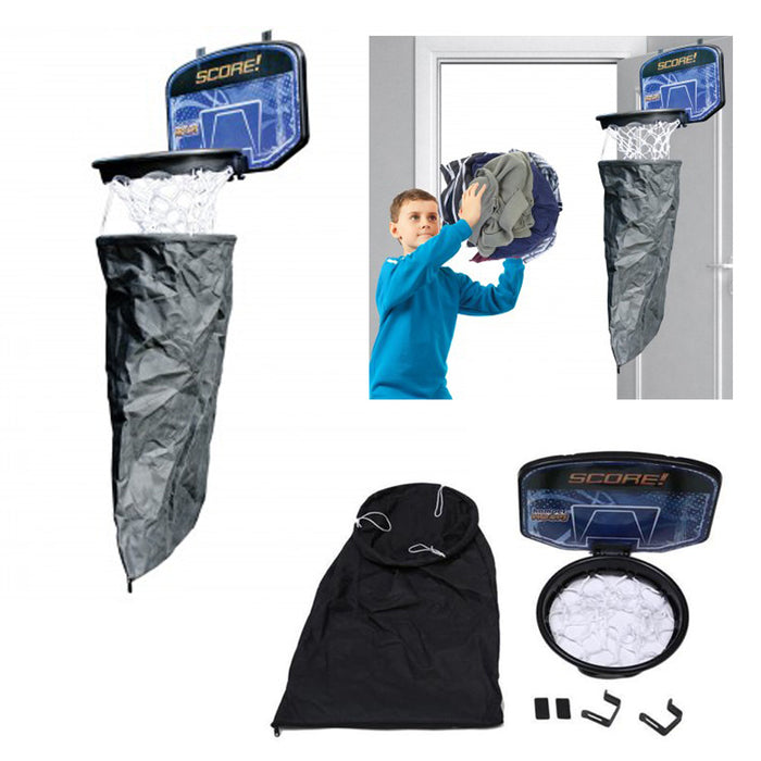 Laundry Hamper Hoop Basketball Clothes Laundry Bag Basket Door Room Storage Gift