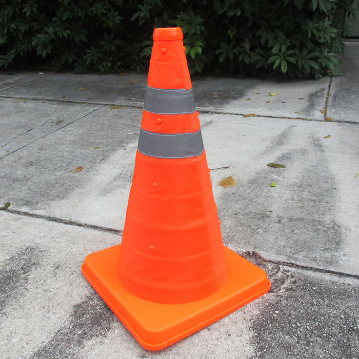 Collapsible 16.5" Reflective Pop Up Emergency Safety Traffic Cone Car  Drive