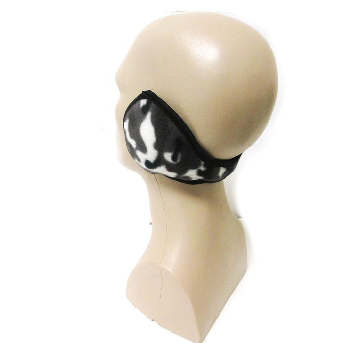 1 Ear Muffs Camo Camouflage Earmuff Warmers Winter Covers Wrap Soft Unisex Black