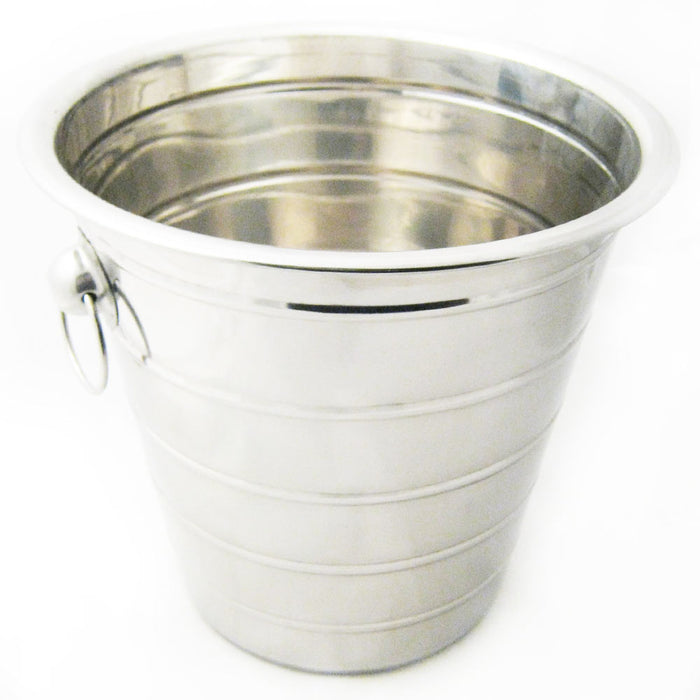 12 Stainless Steel Ice Bucket Cooler Wine Champagne Bar Beer Cooler Handle 5 Qt