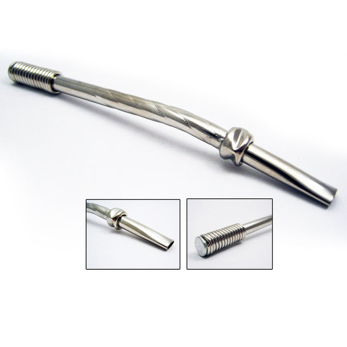 Yerba Mate Bombilla Metal Straw Tea Silver Gourd Drinking Filtered Argentina M03