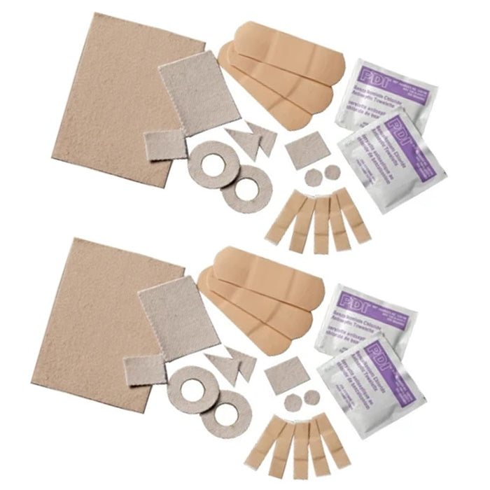 24 Pre Cut Moleskin Adhesive Dressing Foot Care Blister Prevention Kit Medical