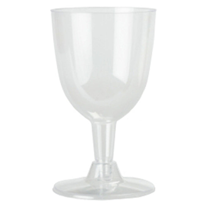 40 Pc Disposable Champagne Flute Clear Plastic Wine Glasses Wedding Party 5.5oz