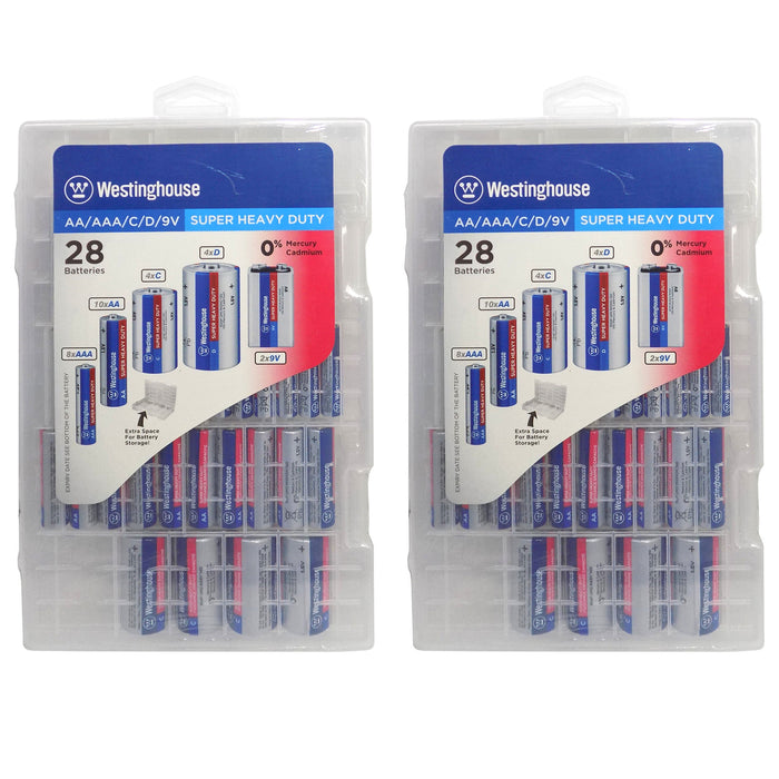 56 Pc Lot Bulk Assorted Batteries AA Triple A C D 1.5V 9V Carbon Zinc Battery