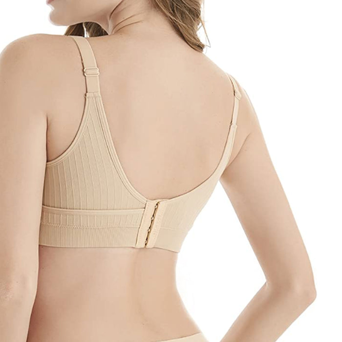 1 Pc Womens Maternity Pregnancy Nursing Bra Padded Comfort Wire Free Stretch S-M