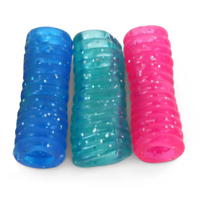 72 Pc Children Pencil Holder Pen Writing Aid Ribbed Groovy Gel Grip Posture Kids