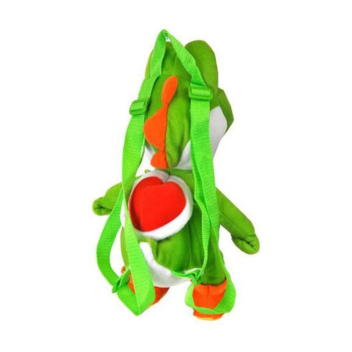 Yoshi Plush Backpack Nintendo Super Mario Bros Stuffed Bag Zipper Kid School 18