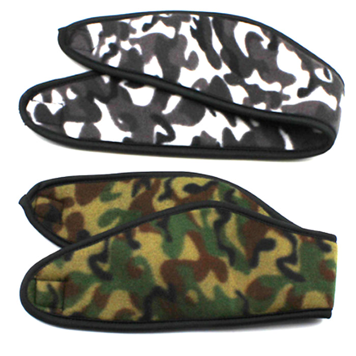 2 Camo Ear Warmer Head Band Polar Fleece Ski Ear Muff Unisex Stretch Winter Hat