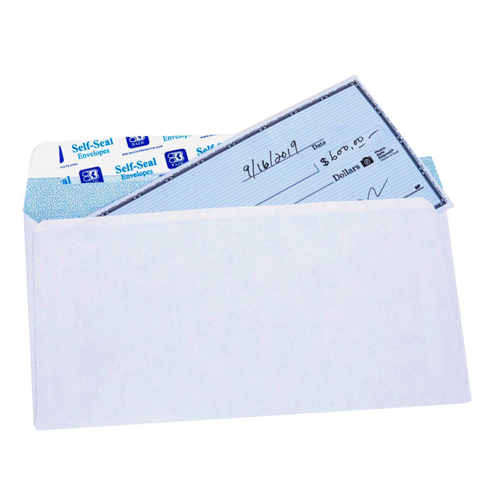 160 Peel and Self Seal White Security Envelopes 3-5/8" X 6-1/2" Letter Shipping