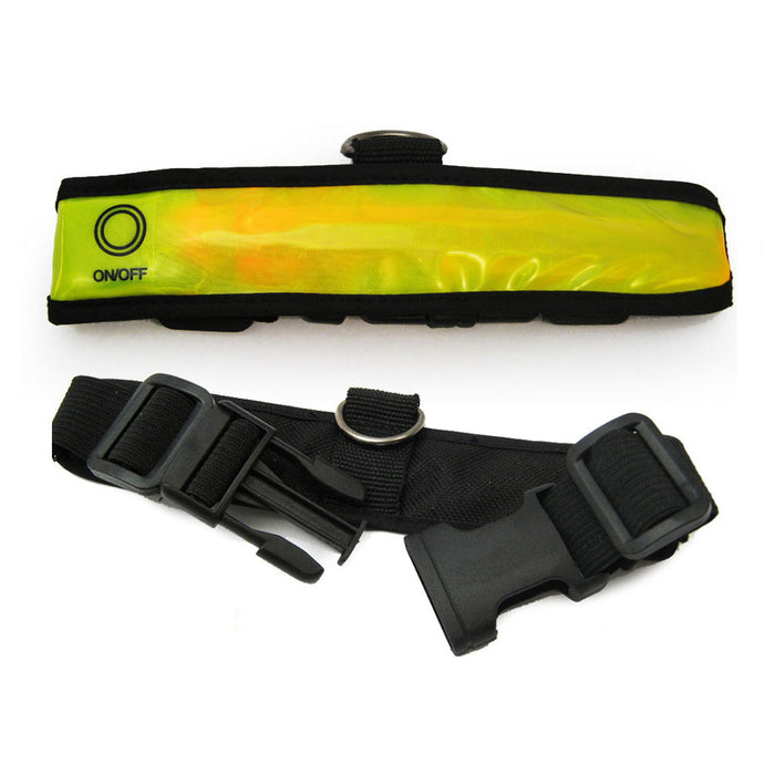 Reflective Dog Collar Led Flashing Light Up Pet Safety Adjustable Large 21" 30"