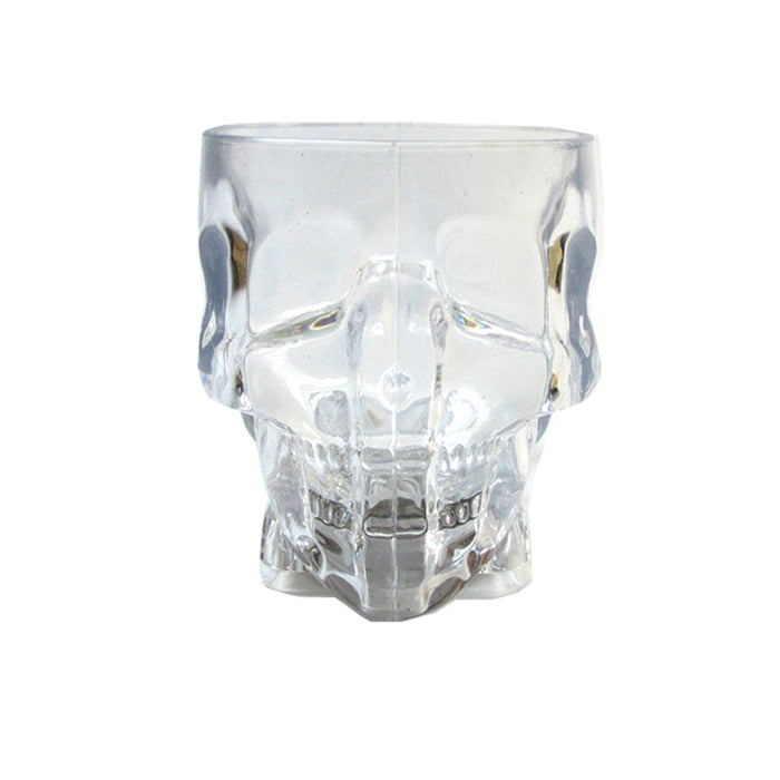 8 pcs Plastic Skull Shot Glasses Color Flashing LED Light Up Drink Party Supply