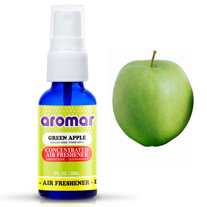 Green Apple Scented Spray Air Freshener Car Bathroom Home Odor Eliminator 1oz