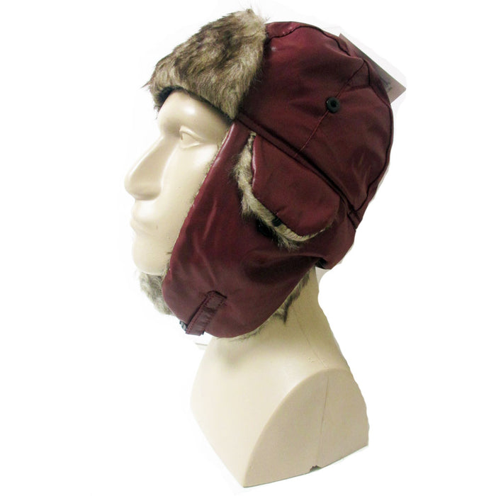 Trapper Warm Earflap Hat Pilot Russian Trooper Fur Winter Snow Ski Cap Sport New