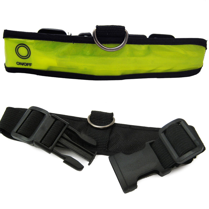 Dog Collar LED Flashing Reflective Safety Light Bright Night Glowing Cat Safety