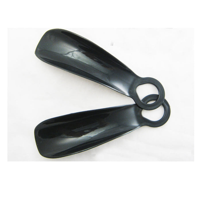 2 Shoe Horns Mens Slip On Plastic Long Shoehorns Sturdy Flexible Handle Travel !