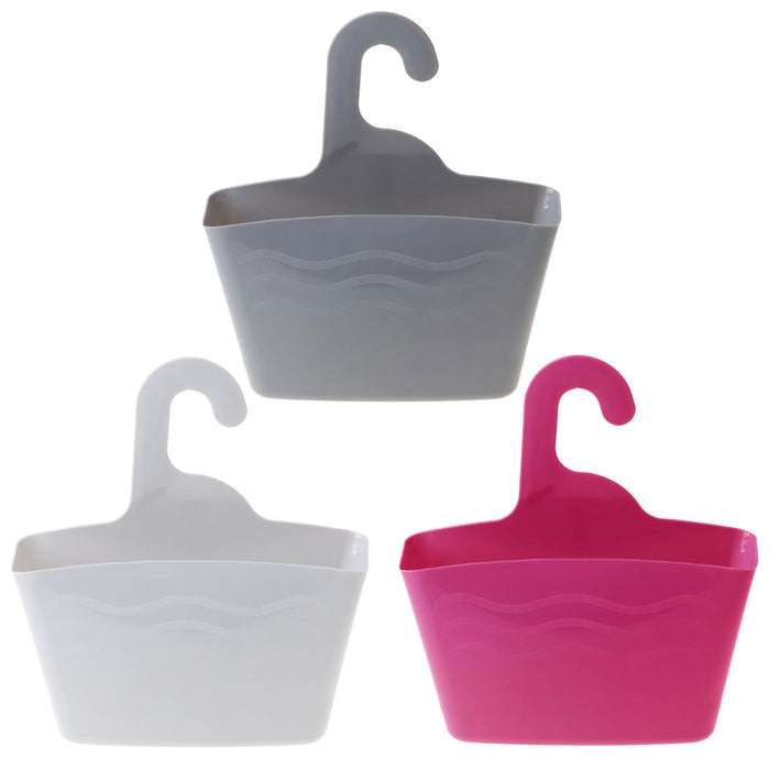 2 Pc Hanging Shower Caddy Hook Bathroom Organizer Shelf Bath Basket Rack Holder