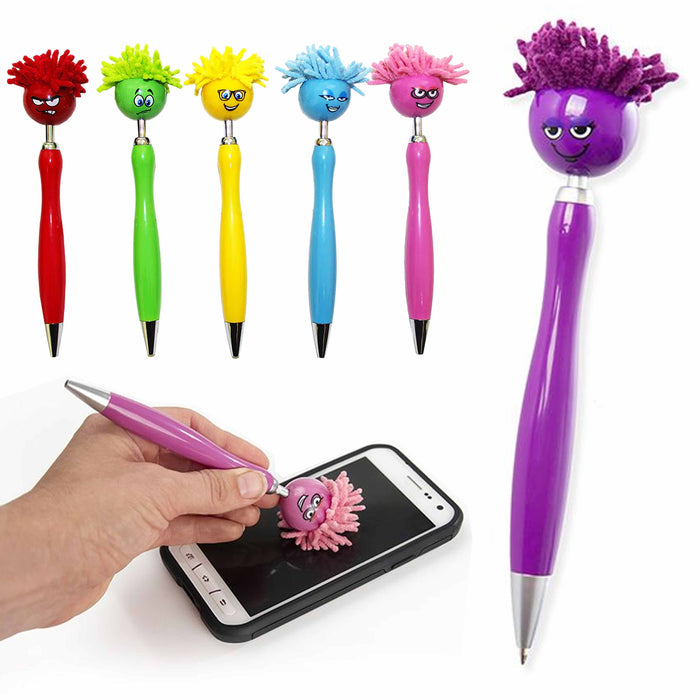 2 Pc Ball Point Pen Mop Topper Top Screen Cleaner Duster Microfiber Mopsterz