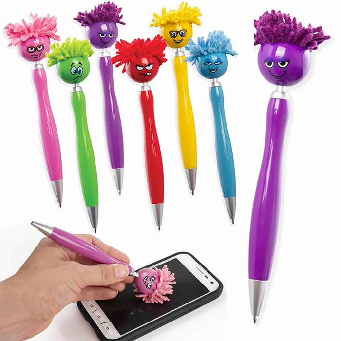 2 Pc Ball Point Pen Mop Topper Top Screen Cleaner Duster Microfiber Mopsterz
