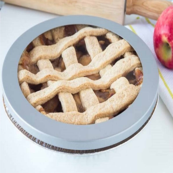 2 Pc Non-Stick Pie Crust Shield 10" Carbon Steel Baking Reusable Round Pizza