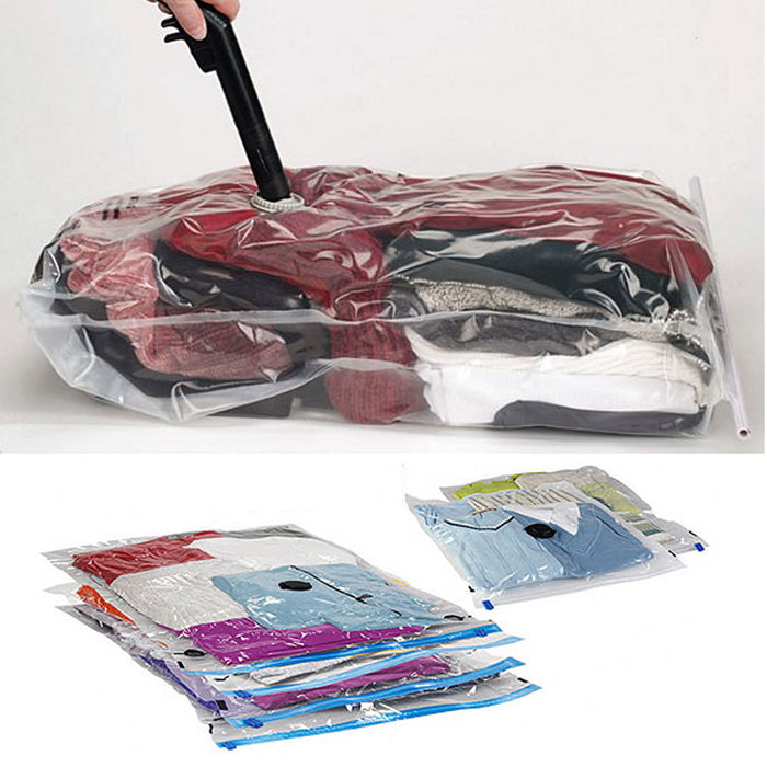 10x Jumbo Large Vacuum Storage Bags Seal Space Saving Clothes Quilts Organizer