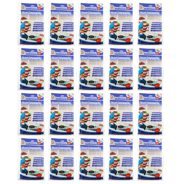 Pack of 20 Vacuum Storage Bags Air Tight Seal Closet Space Saving Organize