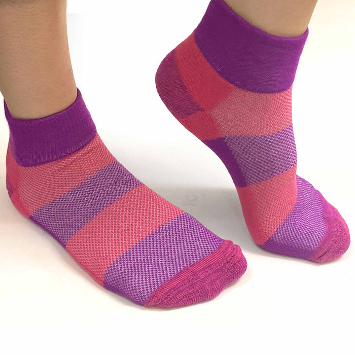 8 Pairs Athletic Running Ankle Socks Crew Cut Thick Cushioned Sports Women 9-11