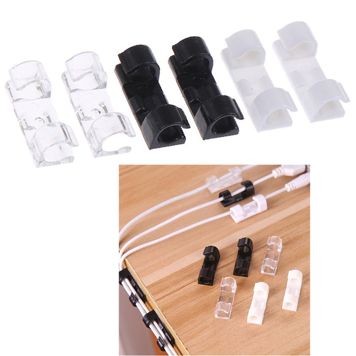 20 X Finisher Wire Clamp Organizer Securing Cable Storage Clips Buckle Line Tool