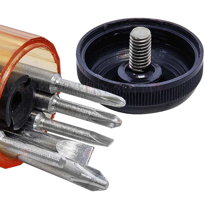 7 Pc Philips Automatic Screwdriver Spiral Ratchet Bits Slotted Hobby Tool Set