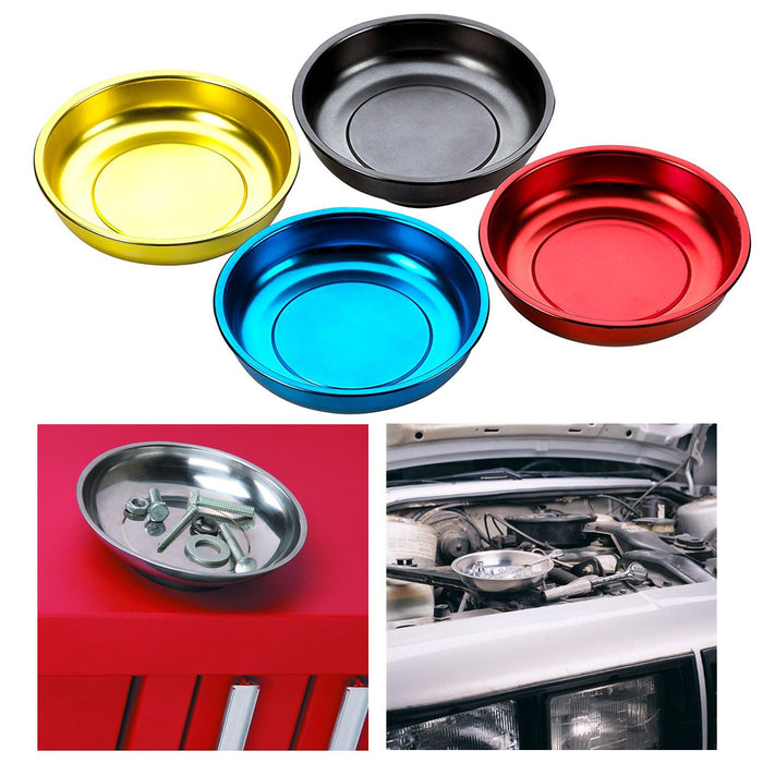 Magnetic Color Parts Bowl Set Assorted Colors 4-Piece Set 4.25" Diameter