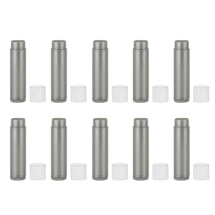 10 Pc Empty Lipstick Container Lip Balm Tube Case Caps Jars Chapstick BPA Free