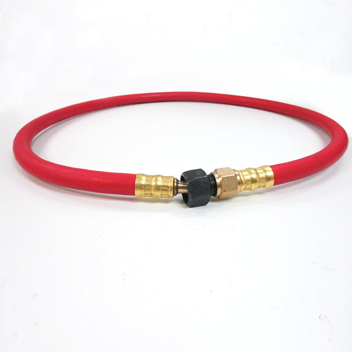 1 Whip Hose Oil Resistant Rubber Air Hose Pigtail Whip 2.5 Foot 1/4 Inch 200 PSI