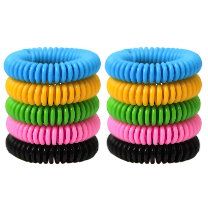 10 Pack Mosquito Repellent Bracelet Wrist Band Bug Insect Natural Protection US