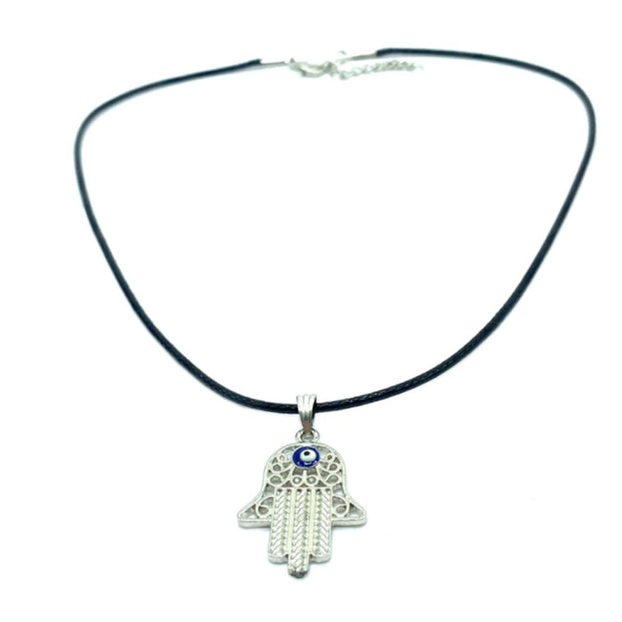 3PC Fatima Hamsa Hand Evil Eye Necklace Nazar Protection Kabbalah Pendant Jewish